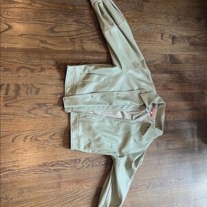 Philosophy Faux Leather Sage Green Jacket